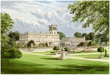 Trentham Hall, Staffordshire, home of the Duke of Sutherland, c1880. Artist: Unknown