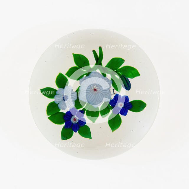 Paperweight, Lunéville, c. 1848-55. Creator: Baccarat Glasshouse.