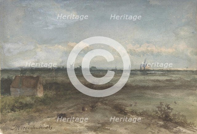 View of Haarlem from the Dunes, mid-19th-early 20th century. Creator: Jan Hendrik Weissenbruch.