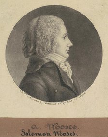 Solomon Moses, 1796-1797. Creator: Charles Balthazar Julien Févret de Saint-Mémin.