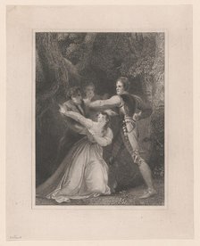 Two Gentlemen of Verona (Shakespeare, Act V, Scene IV), 1823. Creator: William Henry Watt.