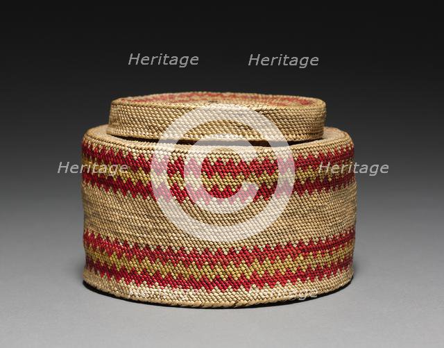 Ginger Jar- Shaped Basket, c 1900. Creator: Unknown.