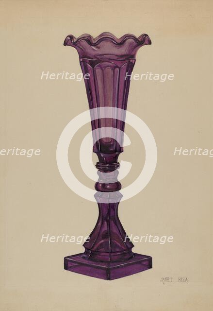 Vase, c. 1937. Creator: Janet Riza.