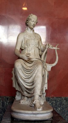 Statue of Terpsichore, Muse of Dances. Artist: Unknown