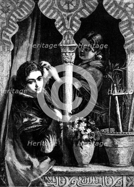 "Daughters of the Alhambra" - painted by J. Phillip - from the Royal Academy Exhibition, 1858. Creator: W Thomas.