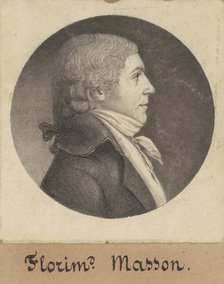 Florimond Masson, 1797-1798. Creator: Charles Balthazar Julien Févret de Saint-Mémin.