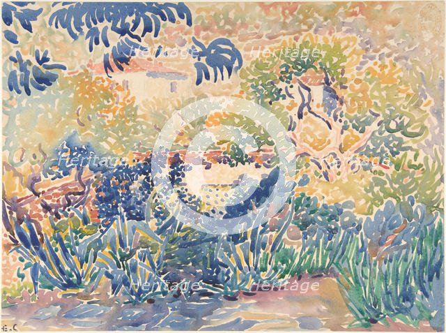 The Artist's Garden at Saint-Clair, 1904-5. Creator: Henri-Edmond Cross.