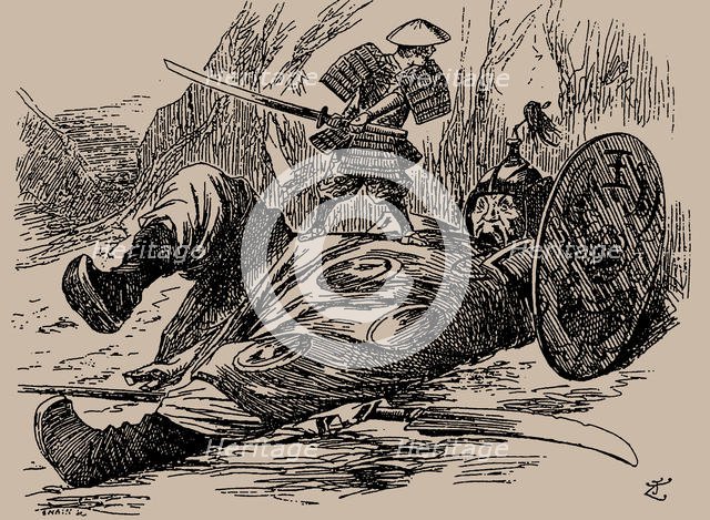 Cartoon on the First Sino-Japanese War. Punch, 29 September 1894, 1894. Creator: Anonymous.