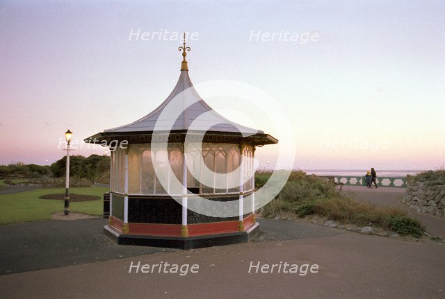 Shelter on the promenade at Lytham St Anne's, Lancashire, 1999. Artist: P Williams
