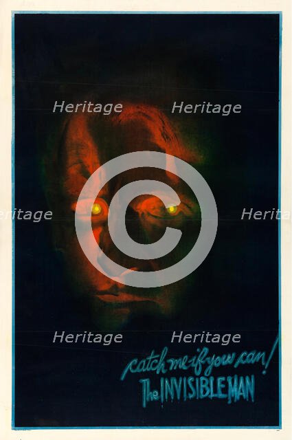 Movie poster "The Invisible Man" by James Whale, 1933. Creator: Schwalm, Gene (active 1930s).