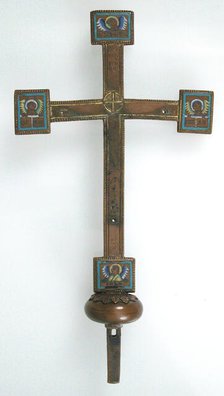 Cross, European, 19th century (12th century style). Creator: Unknown.