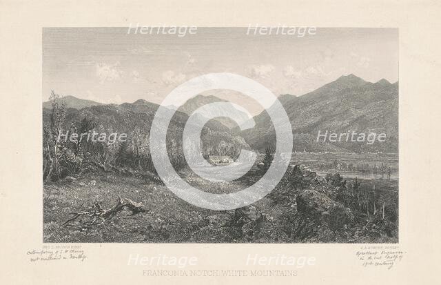 Franconia Notch, White Mountains, c. 1850s. Creator: Stephen Alonzo Schoff.