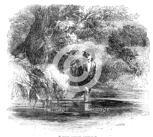 "The Gipsy Child", 1860. Creator: Dalziel Brothers.