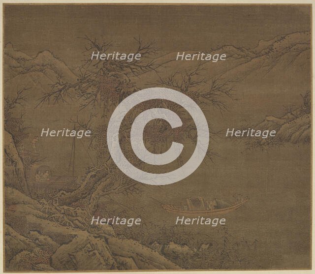 Approaching the Winter Shore, Ming dynasty, 1368-1644. Creator: Unknown.