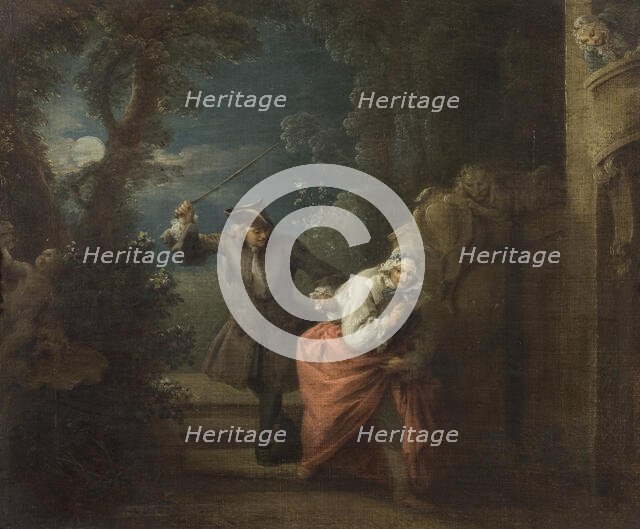 "The Cudgelled and Contented Cuckold", early 18th century. Creator: Jean-Baptiste Pater.