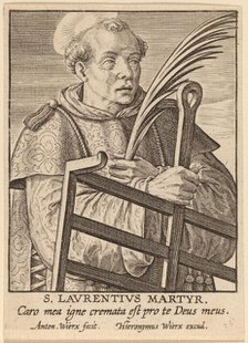 S. Laurentius Martyr. Creator: Antonius Wierix.
