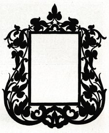 A design for a picture frame titled 'Aesthetic', 1898. Artist: Unknown