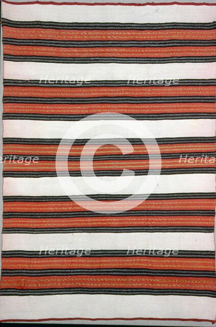 Blanket, probably Pueblo Indian, Southwest, 1851/1900. Creator: Unknown.