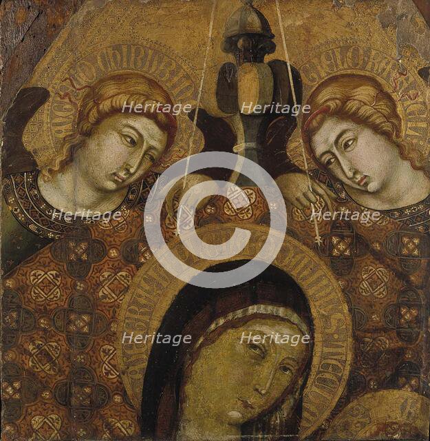 Madonna enthroned, fragment, 1300-1348. Creator: Niccolo di Segna.