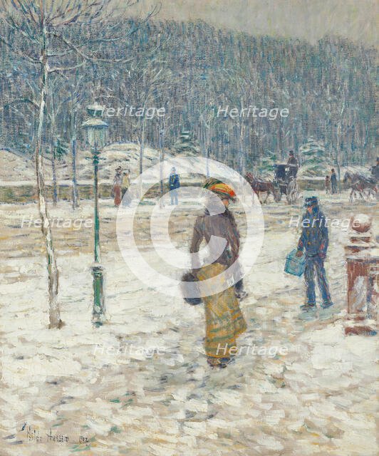 New York Street, 1902. Creator: Frederick Childe Hassam.