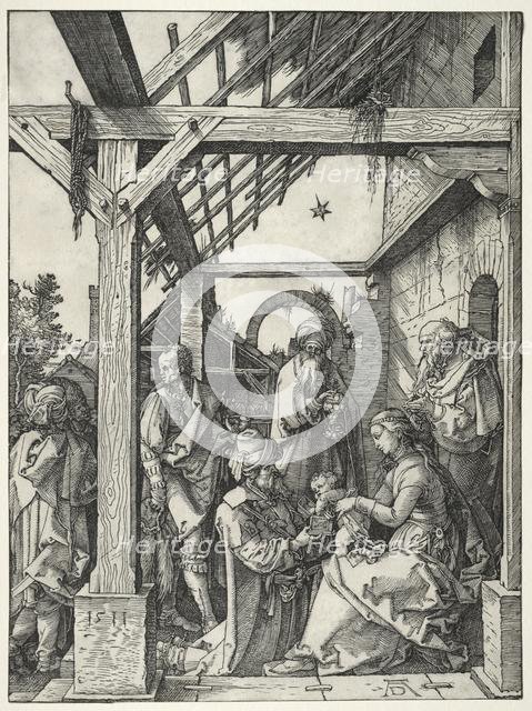 The Adoration of the Magi, 1511. Creator: Albrecht Dürer (German, 1471-1528).