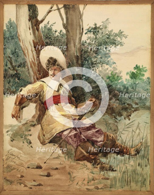 Resting Musketeer, n.d. Creator: G. Camfri.