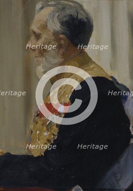 Portrait of Count Constantin Ivanovich von der Pahlen, 1903. Artist: Repin, Ilya Yefimovich (1844-1930)