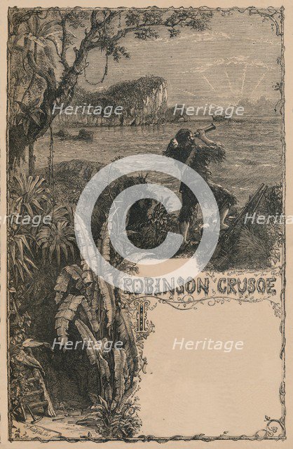 'Cassell's Robinson Crusoe', c1870. Artist: Unknown.