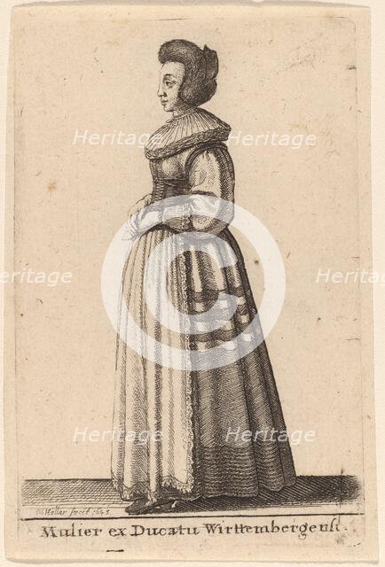 Mulier ex Ducatu Wirttembergensi, 1643. Creator: Wenceslaus Hollar.