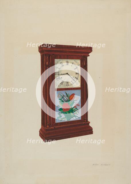 Seth Thomas Clock, 1935/1942. Creator: Arthur Matthews.