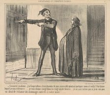 Comment, madame ... J'ai l'imprudence ..., 19th century. Creator: Honore Daumier.