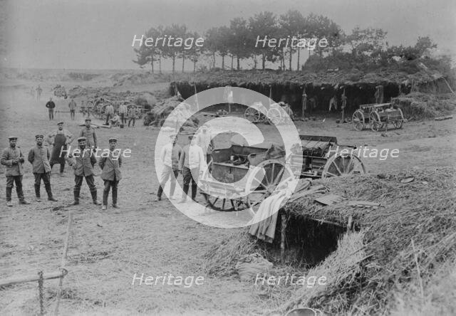 Shelters behind German Lines, 1916. Creator: Bain News Service.