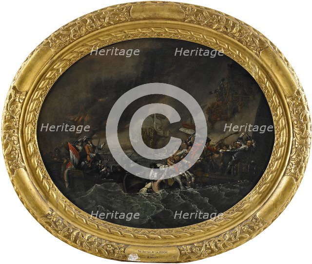 The Battle of La Hogue, 1820. Artist: West, Benjamin (1738-1820)