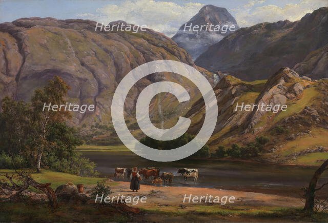 Isdalen at Svartediket near Bergen, 1842. Creator: Johan Christian Dahl.