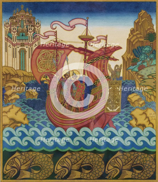 The Ship. Artist: Bilibin, Ivan Yakovlevich (1876-1942)