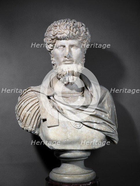 Portrait bust of Lucius Verus, late 2nd century. Artist: Unknown.