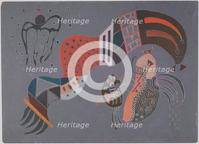 L'Élan tempéré (Gemilderter Schwung), 1944. Creator: Kandinsky, Wassily Vasilyevich (1866-1944).