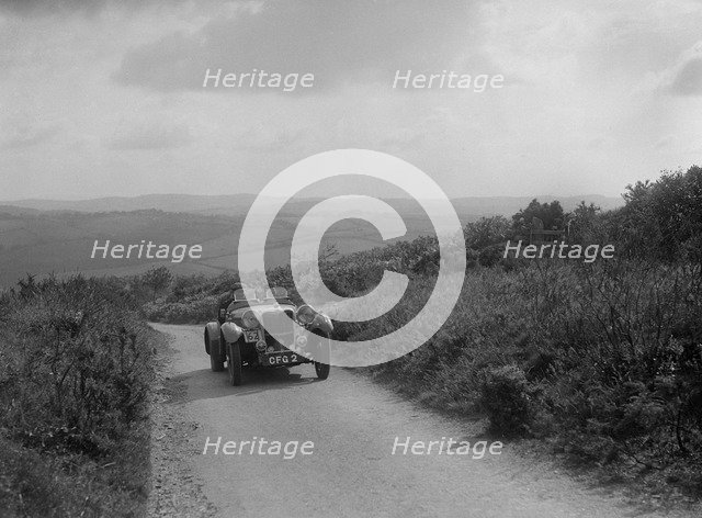 Singer of TL McDonald competing in the MCC Torquay Rally, 1938. Artist: Bill Brunell.