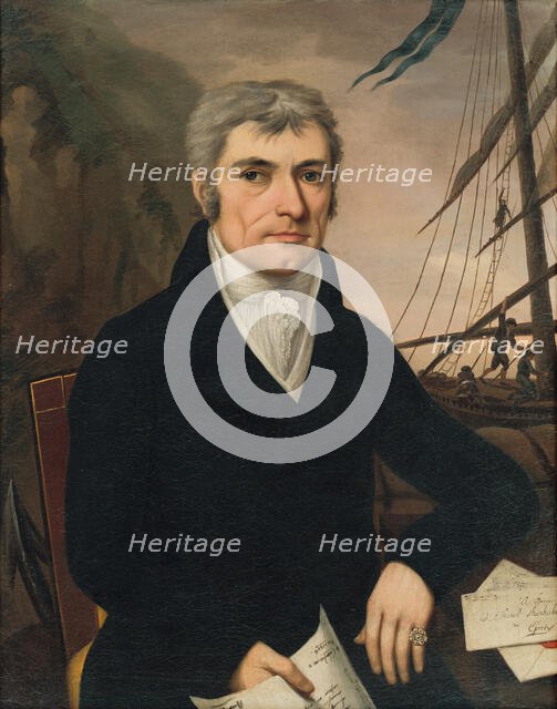 Portrait of Johannes Samuel Steinhubel, 1815. Creator: János Rombauer.