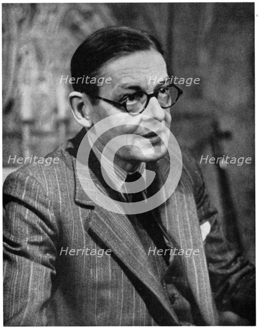 TS Eliot, American-born British poet dramatist and critic, c1950s. Artist: Unknown