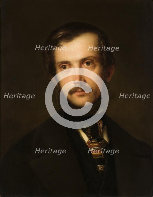 Portrait of a Man, between 1850-1860. Creator: Henryk Rodakowski.
