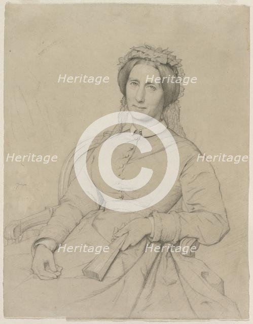 Madame Hippolyte Flandrin (Aimée Ancelot), 1869. Creator: Jean-Paul Flandrin (French, 1811-1902).