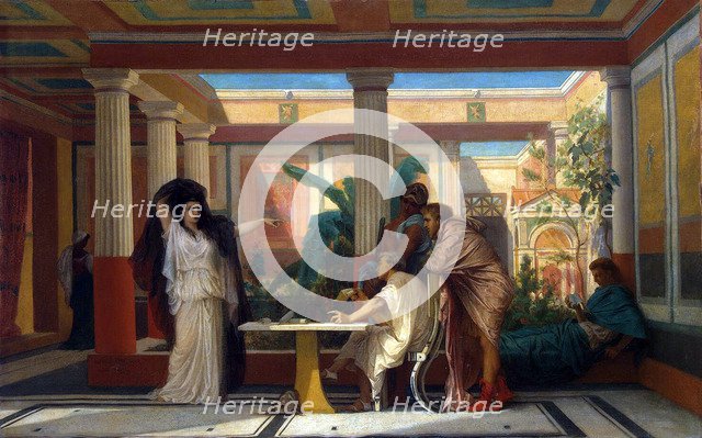 Theatrical Rehearsal in the House of an Ancient Rome Poet', 1855. Creator: Boulanger, Gustave Clarence Rodolphe (1824-1888).