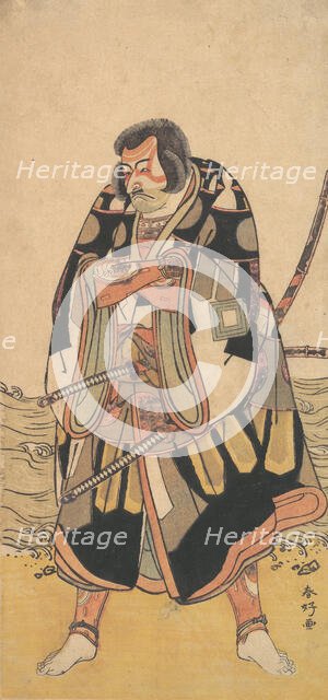 The Actor Ichikawa Danjuro V as a Warrior Near the Seashore, ca. 1790. Creator: Katsukawa Shunko.