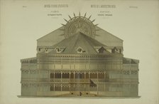 Sketch of the "People's Theater" in Moscow, 1874. Creator: Hartmann, Wiktor Alexandrowitsch (1834-1873).