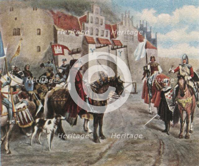 The handing over of Bergedorf, 1420, (1936). Creator: Unknown.