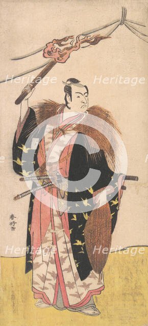 Ichikawa Monosuke II as Soga no Juro Sukenari (?), ca. 1785. Creator: Katsukawa Shunko.