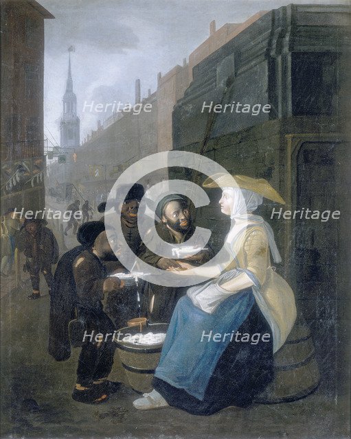 'The Curds and Whey Seller, Cheapside', c1730. Artist: Unknown