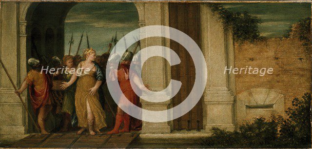 Judith leaving Bethulia, c16th century. Artist: Unknown.