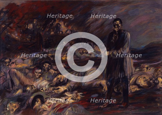 The Charnel House (Courrières). Artist: De Groux, Henry (1867-1930)